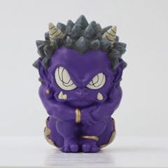 鬼フィギュア「体育座り・紫」